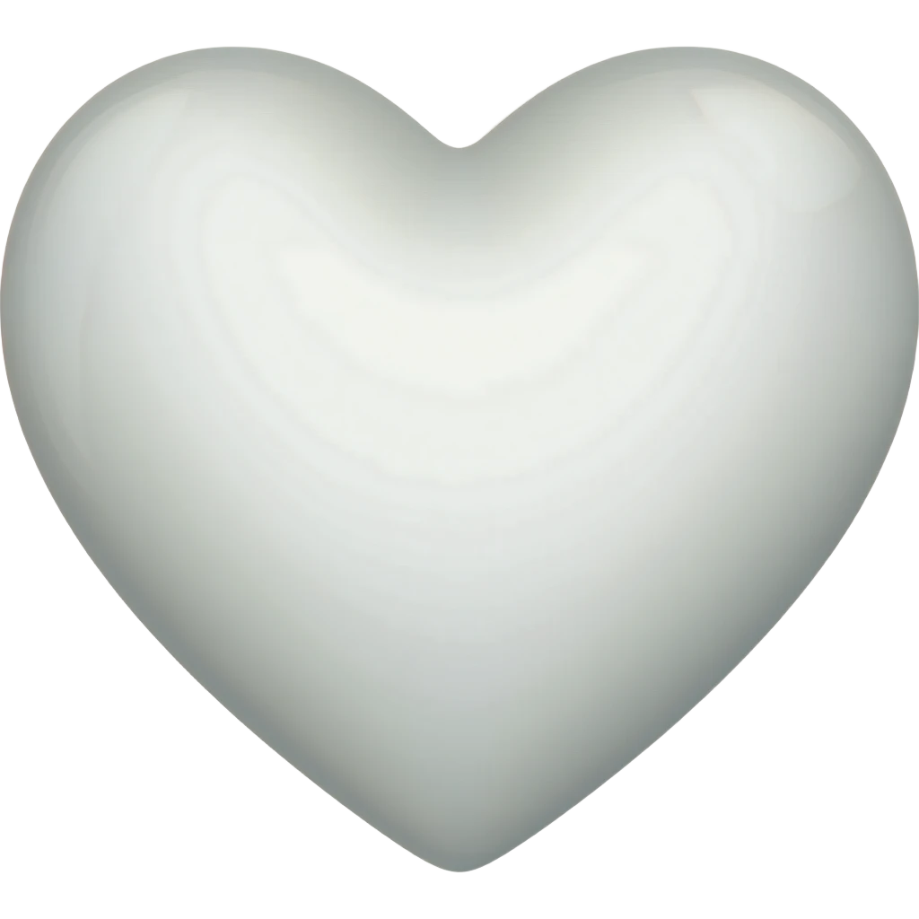 Milk color heart emoji