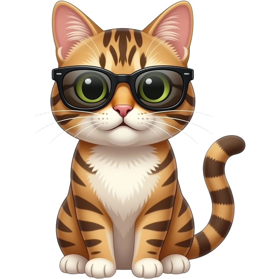 Cat wearing sunglasses emoji