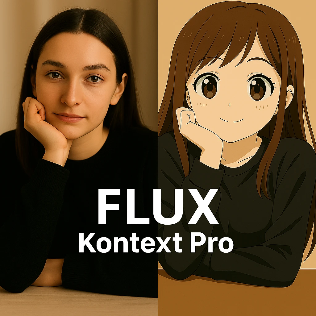 same similar image but chnage the text to "Flux Kontext Max" emoji