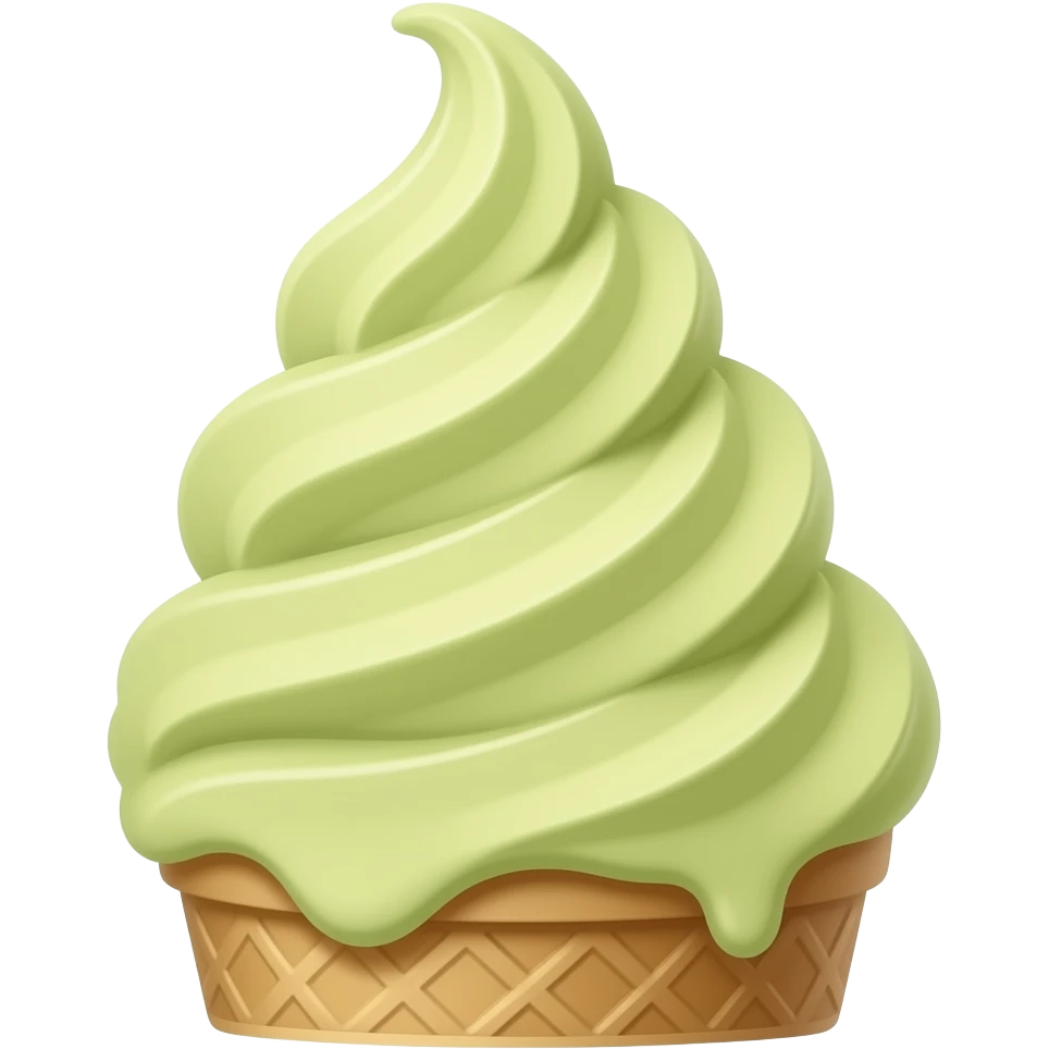 pistachio ice cream emoji