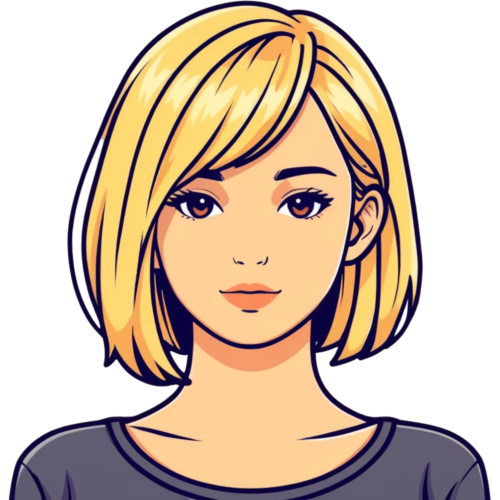 Woman with blonde highlights  emoji