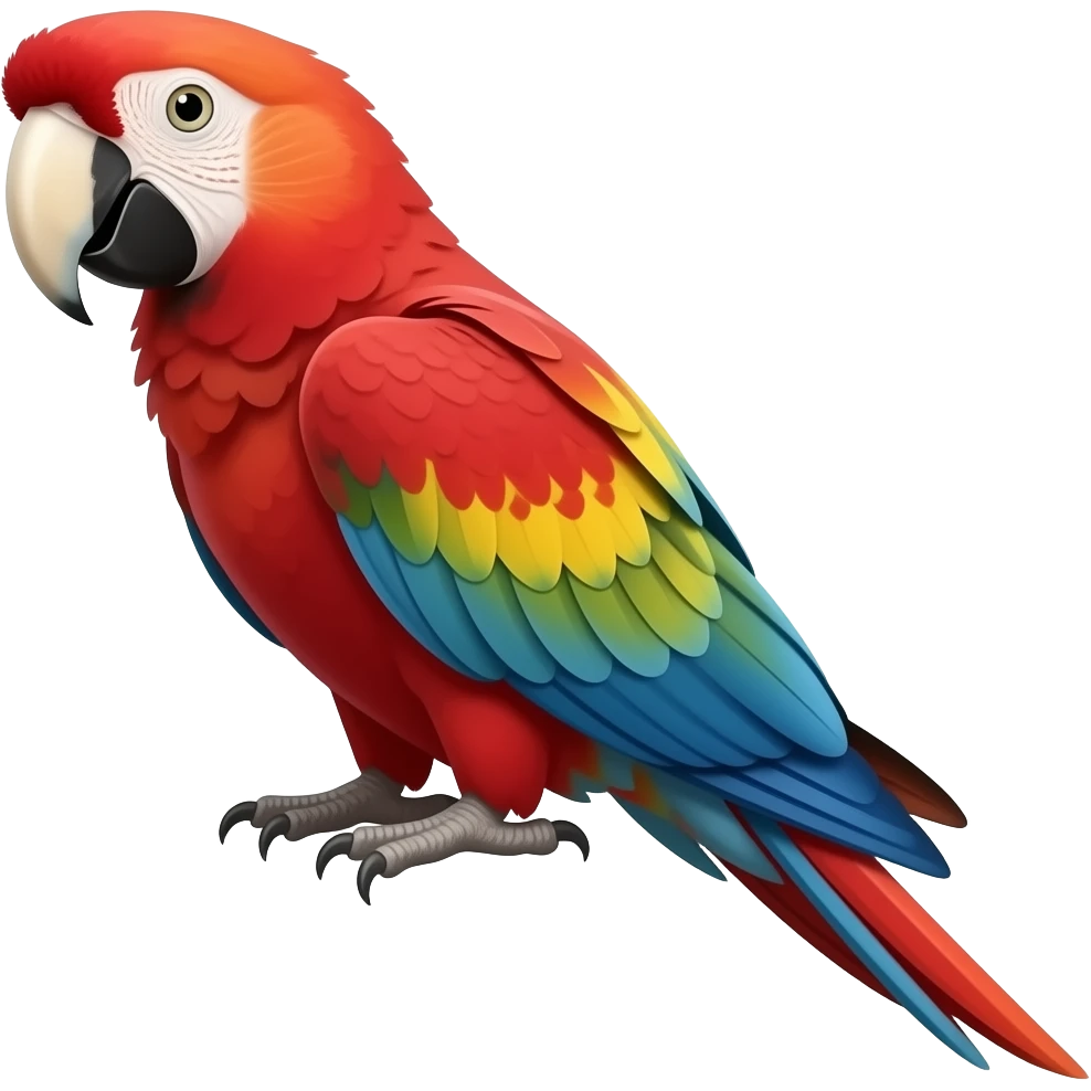 Guacamayo rojo emoji