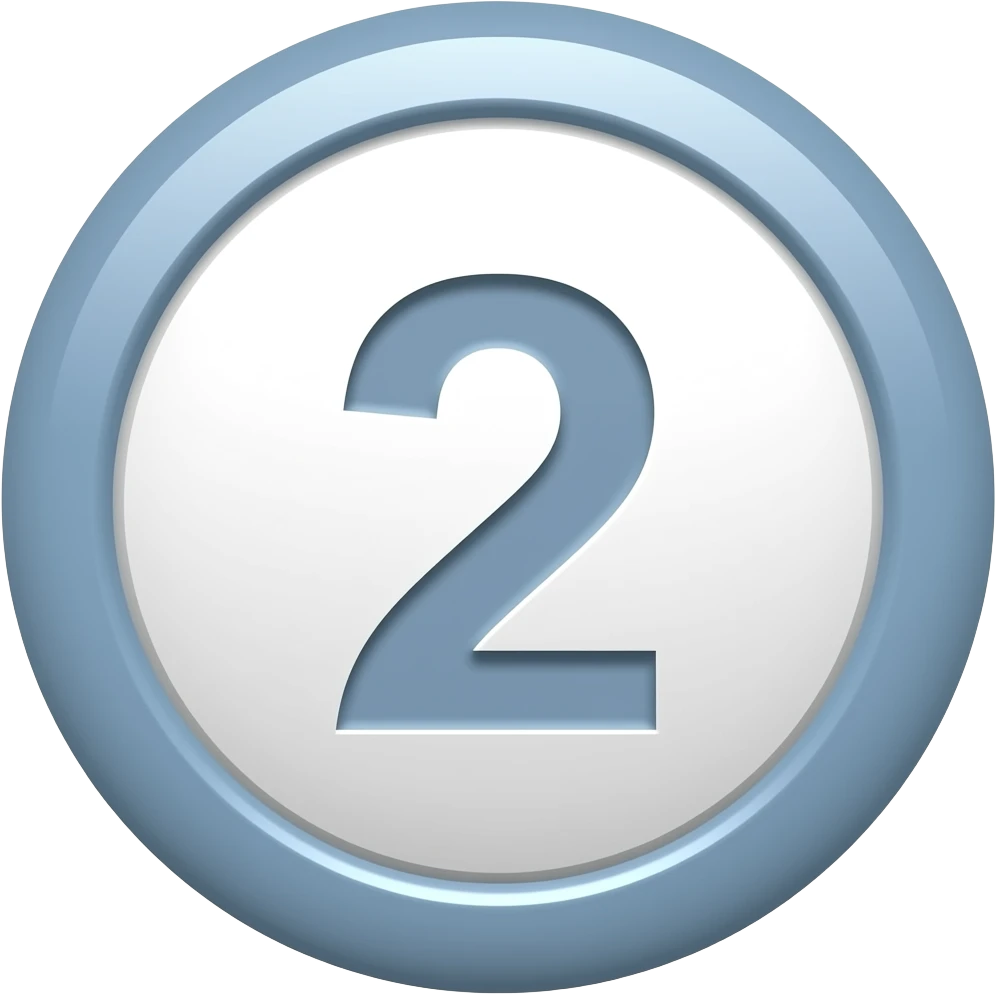 Circled number 2 emoji