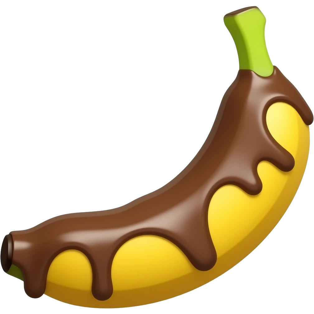 Banana chocolate emoji