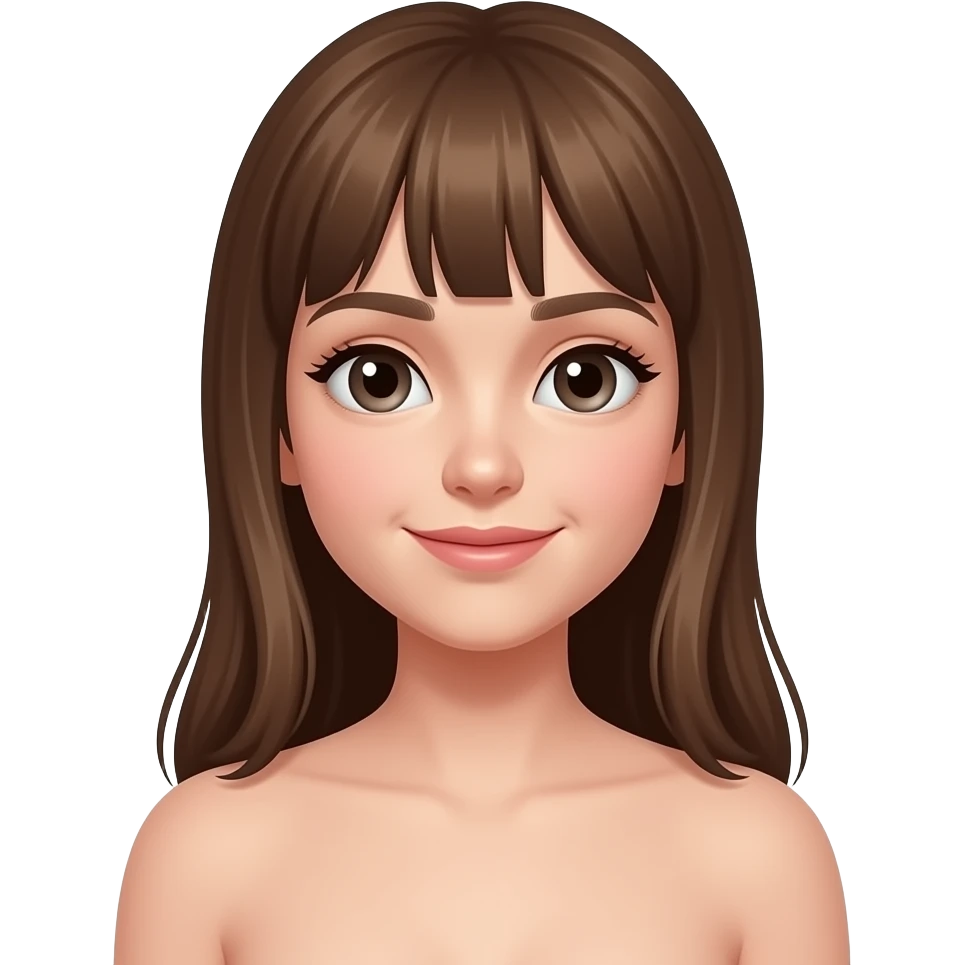 Girl without clothes emoji
