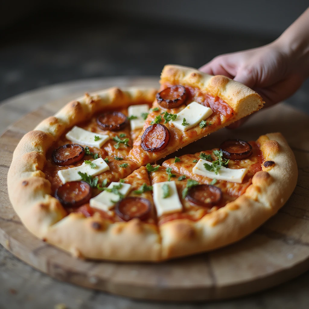 realistic slice of pizza emoji