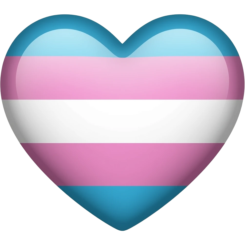 Pansexual flag heart emoji