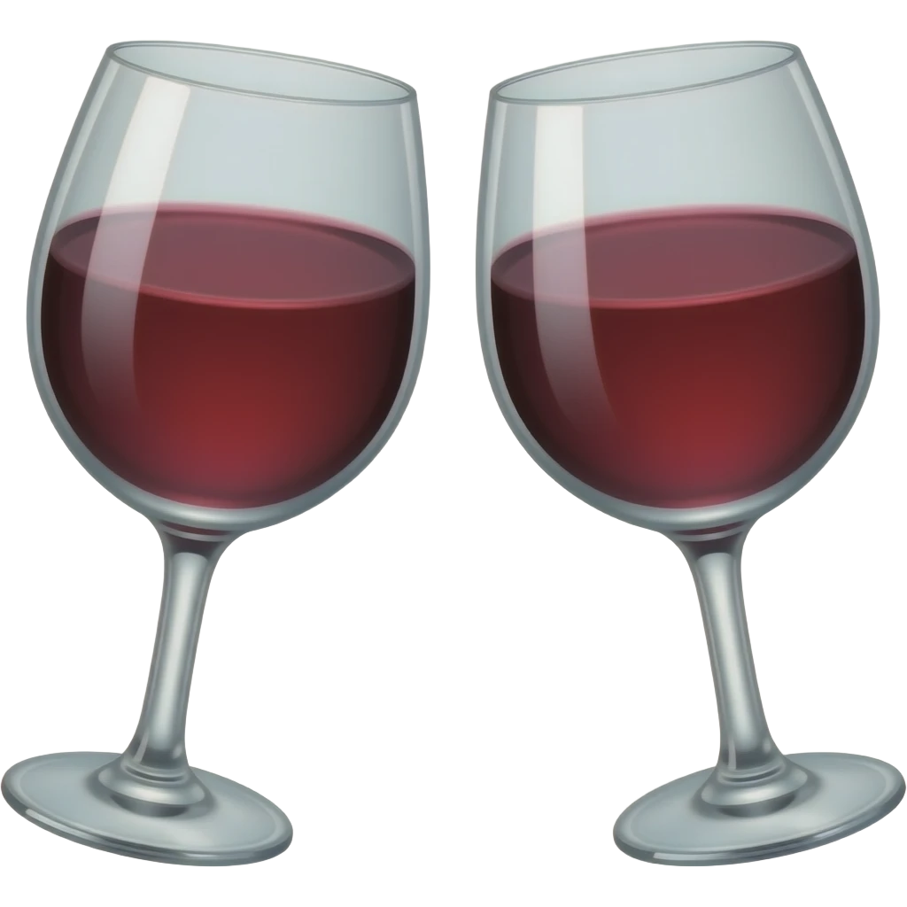 Two wine colour drink cheers emoji