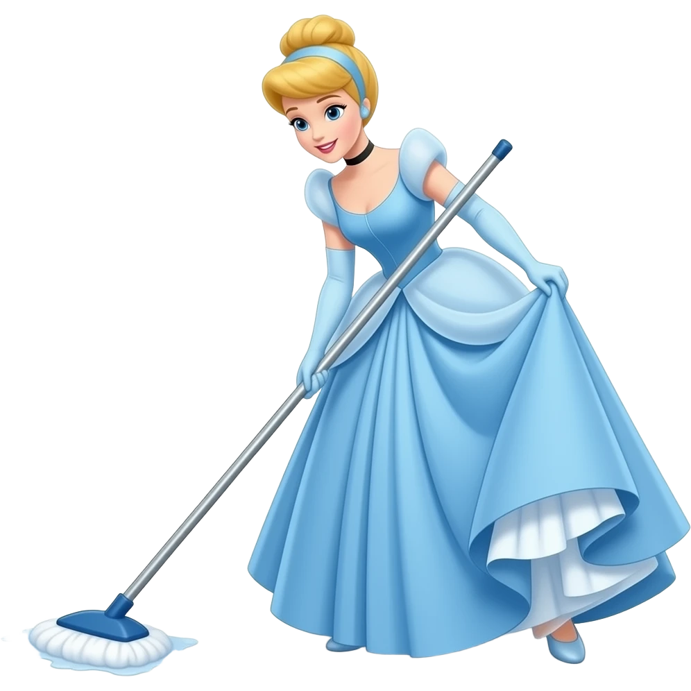 Cinderella, Cleaning emoji