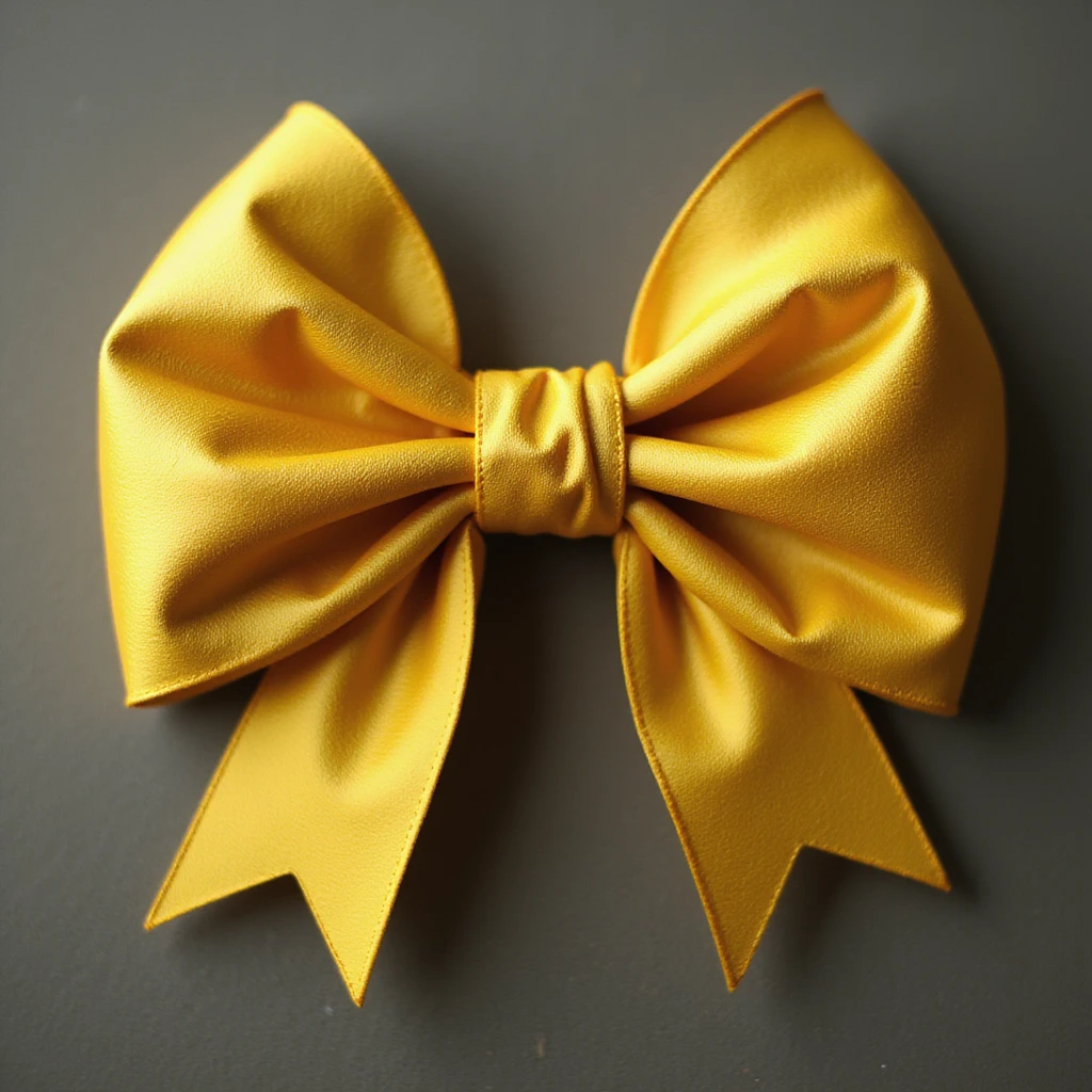 gothic yellow bow, photorealistic style, variation 2 emoji