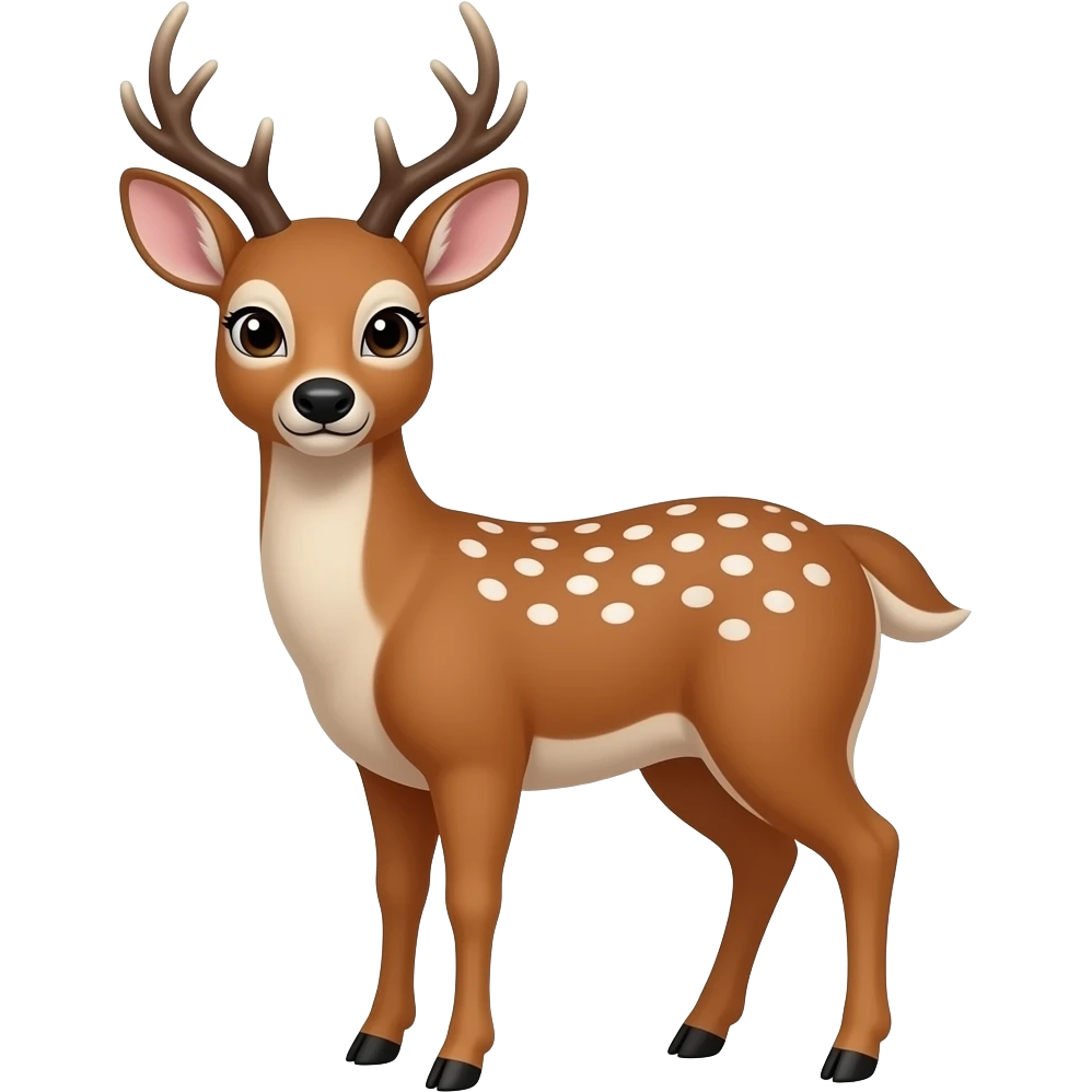 a girl deer and a emergency siren emoji