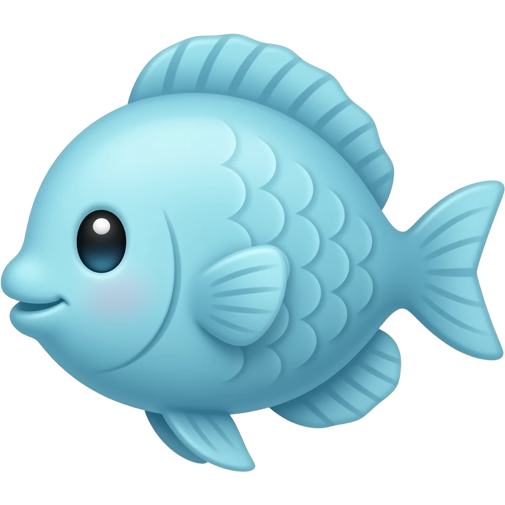 light blue fish emoji cute pretty emoji