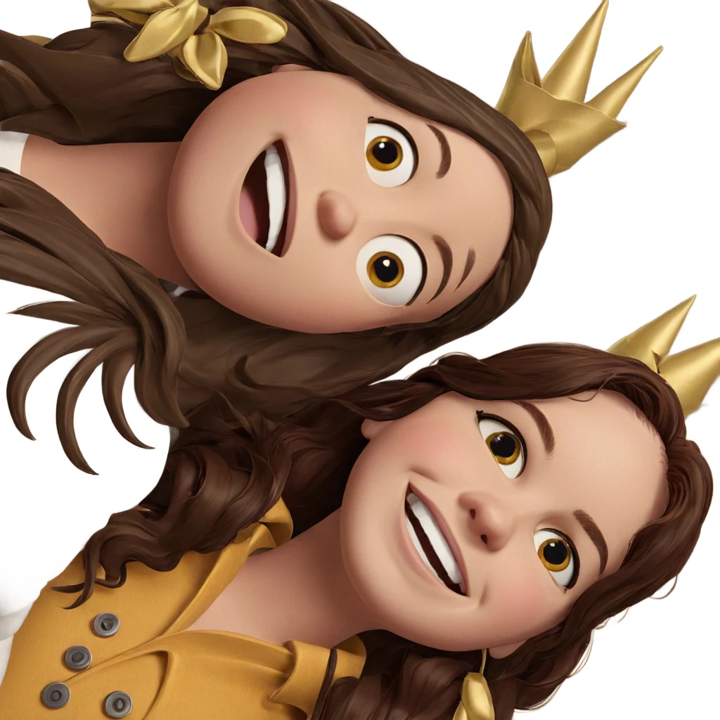 friends sharing a joyful moment emoji