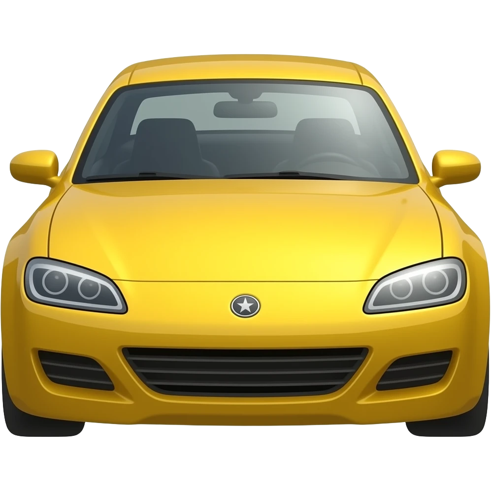Yellow Stock car emoji
