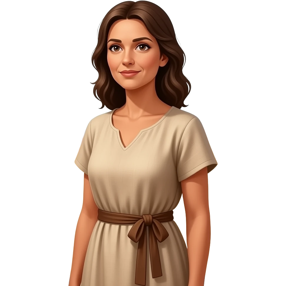 Noah's middle aged wife standing in front of the Ark (not a picture of it) emoji
