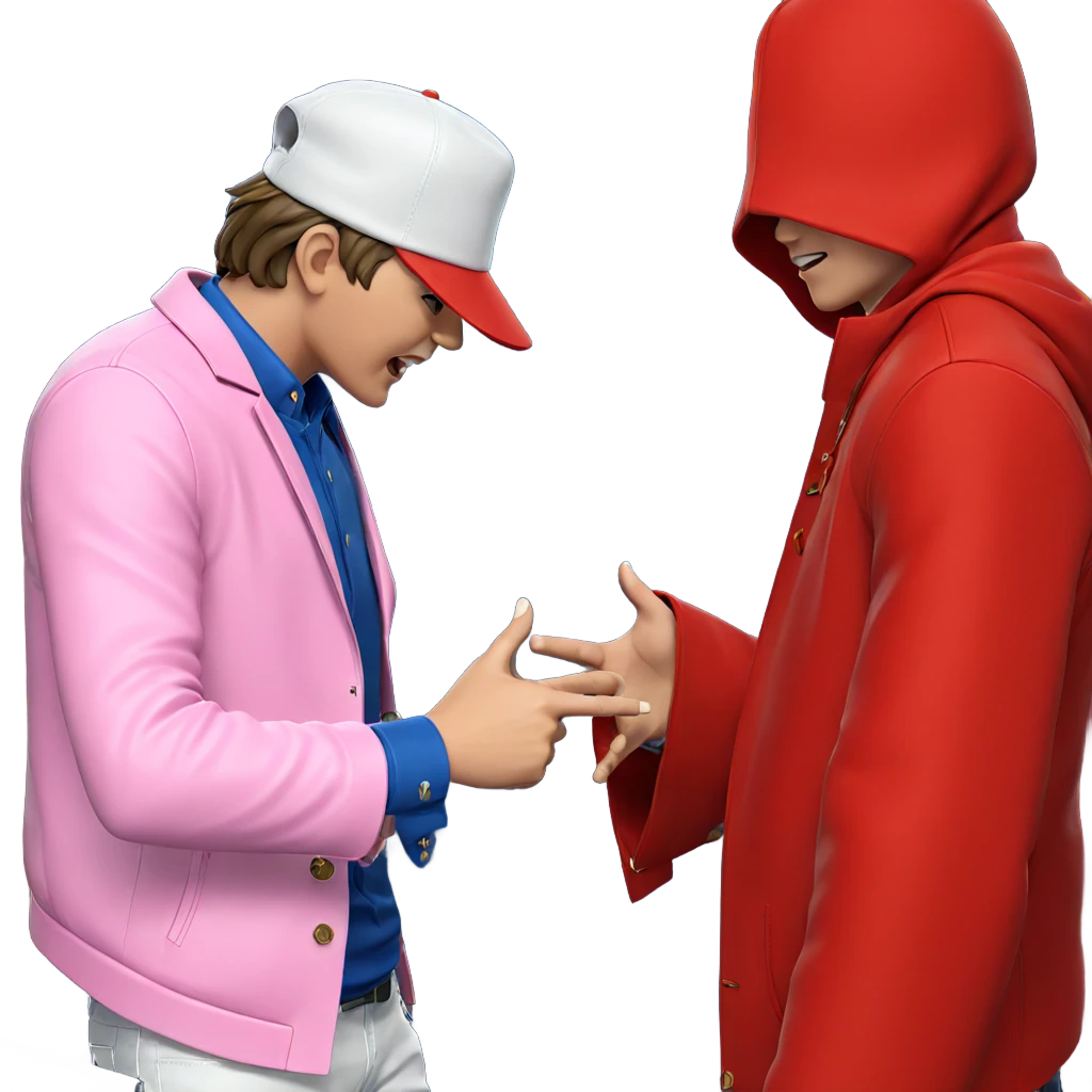 young boys in stylish outfits emoji