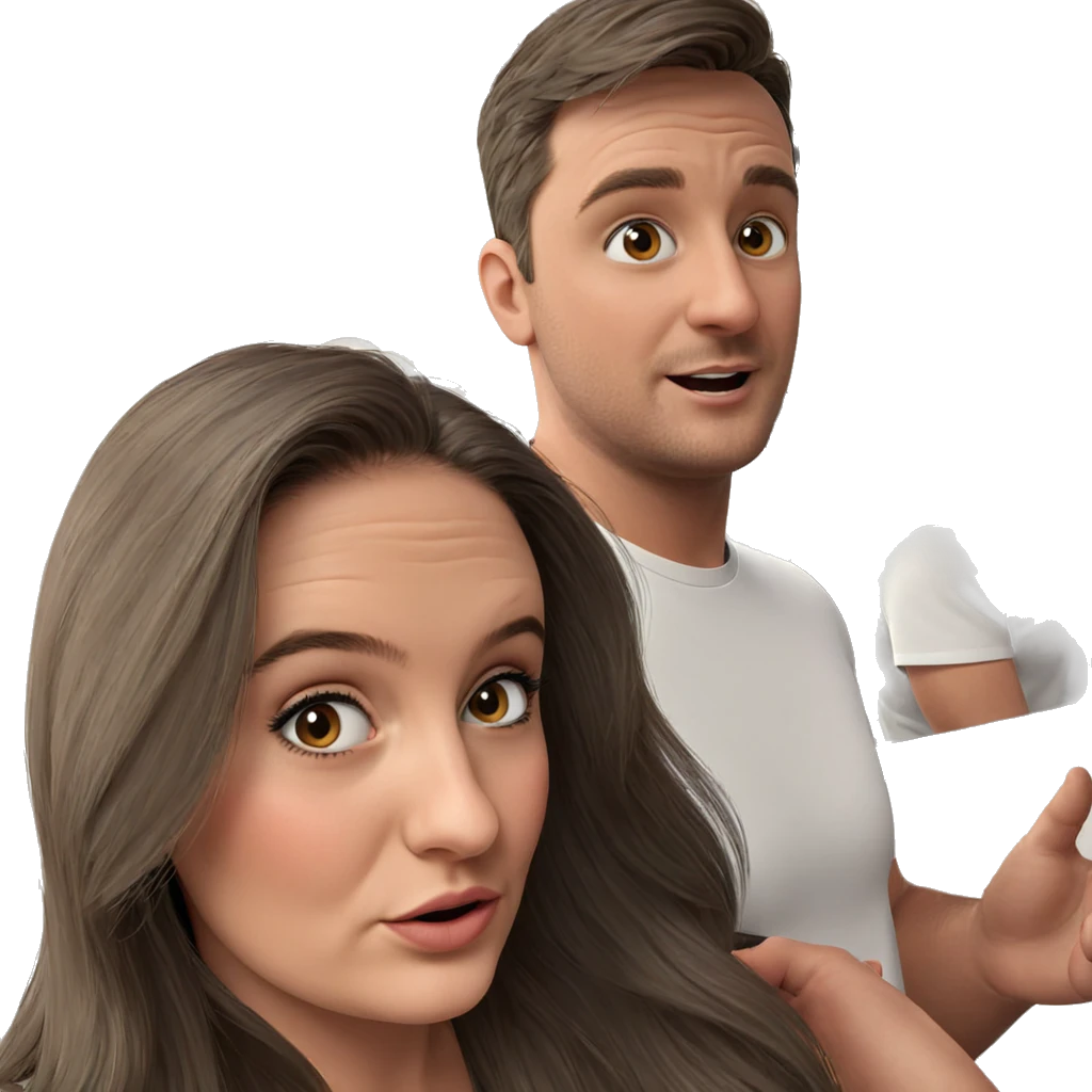 couple indoors realistic moment emoji