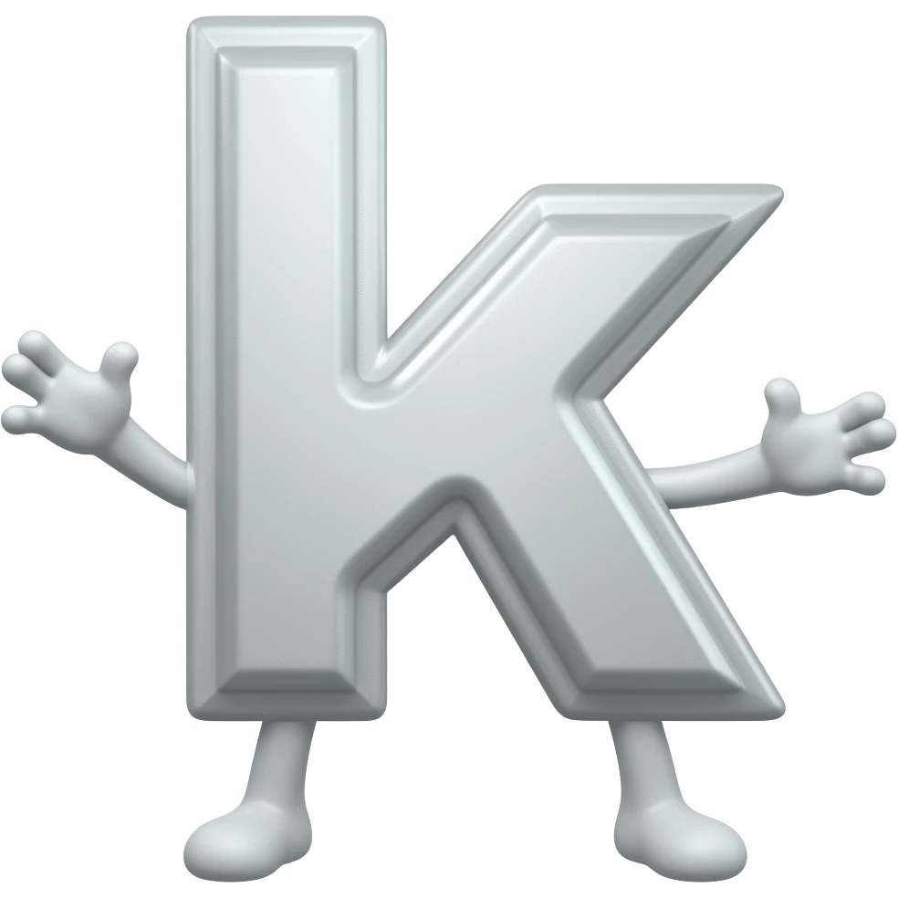 k with legs and arms emoji