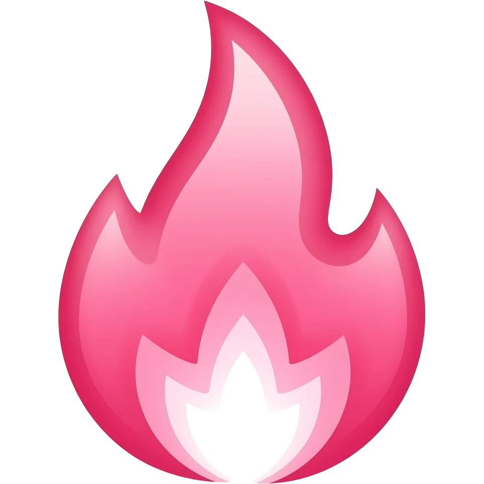 Feu rose emoji