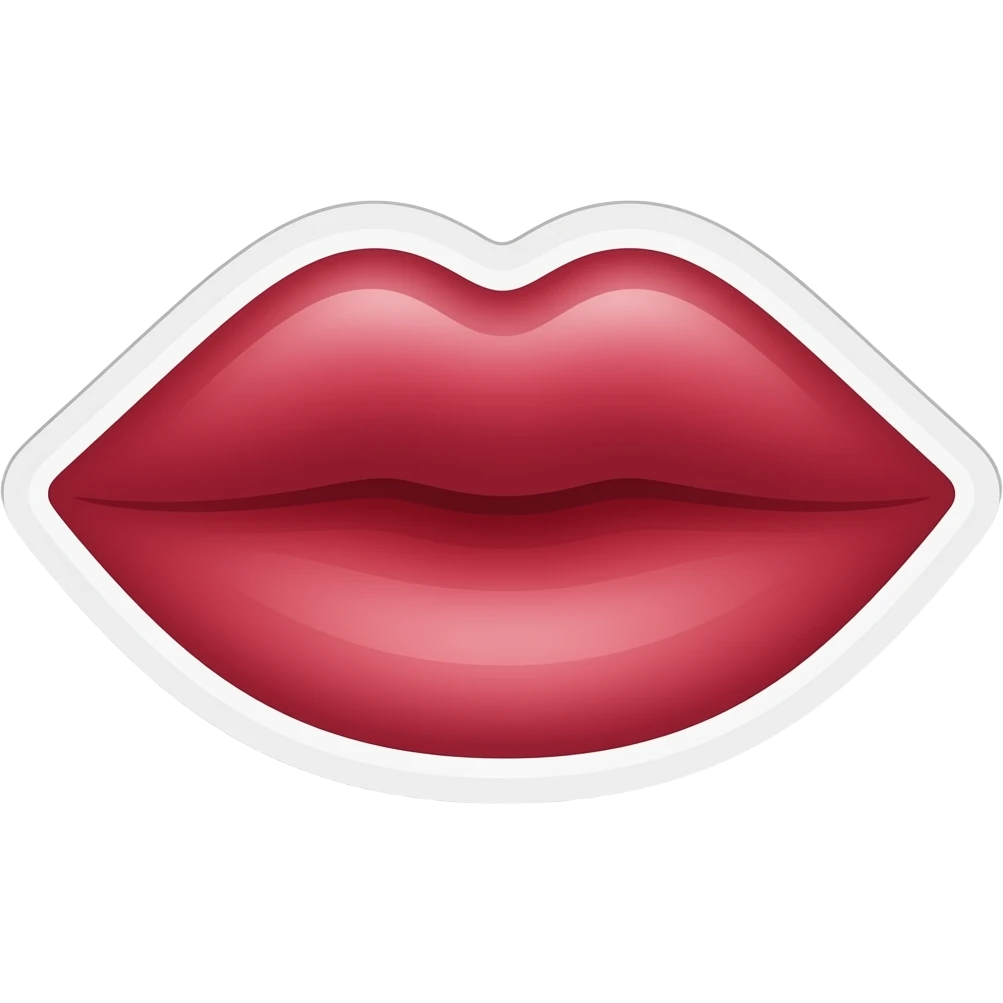 Стикер поцелуй цвет c97f8b emoji