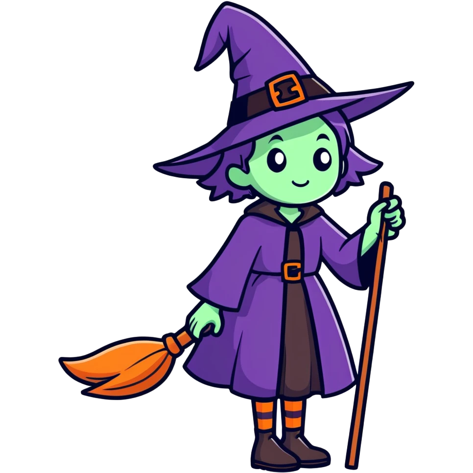 Me as a witch emoji