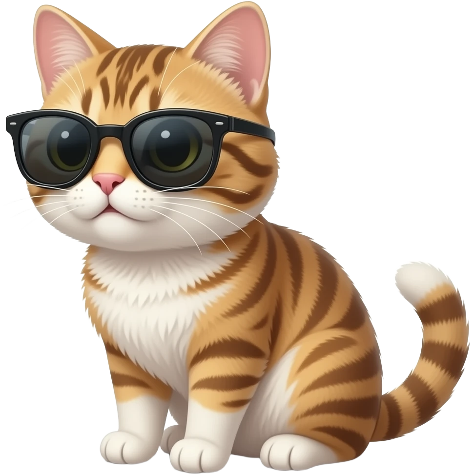 Cat wearing sunglasses emoji