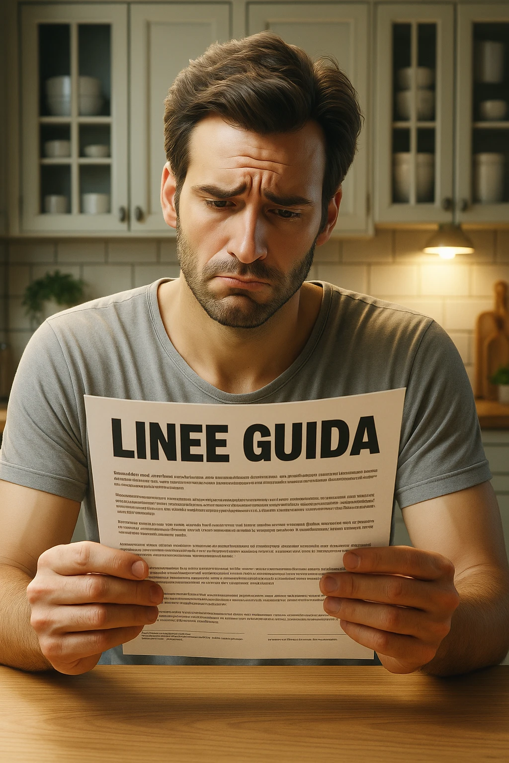 FALLA IDENTICA A QUESTA MA SUL FOGLIO SCRIVI "LINEE GUIDA" IN ITALIANO emoji