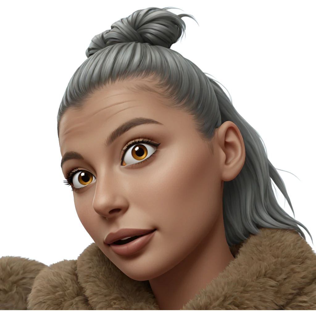 realistic portrait of girl emoji