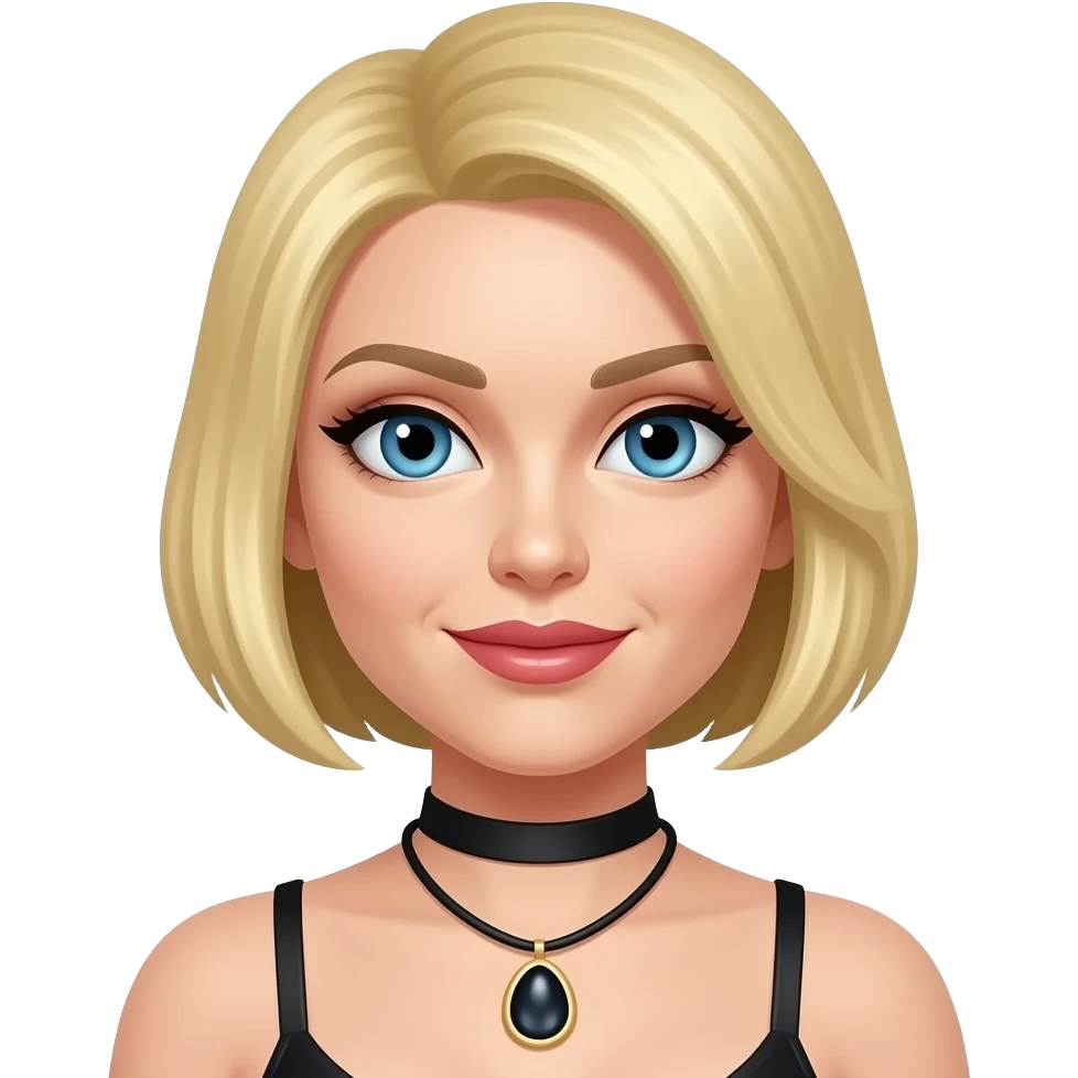 Bdsm dominatrix blonde short hair emoji