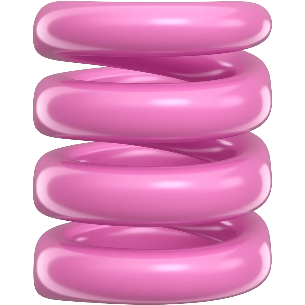 vertical pink spiral cord emoji