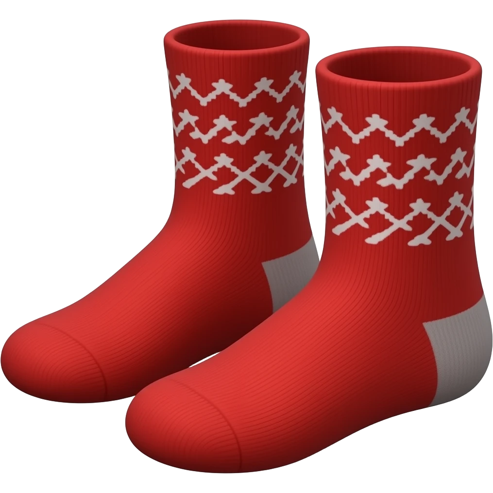 Red socks emoji