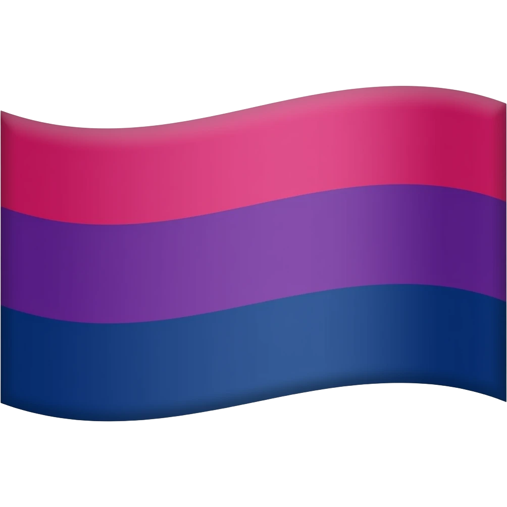 Flag first color pink second color purple third color navy blue emoji