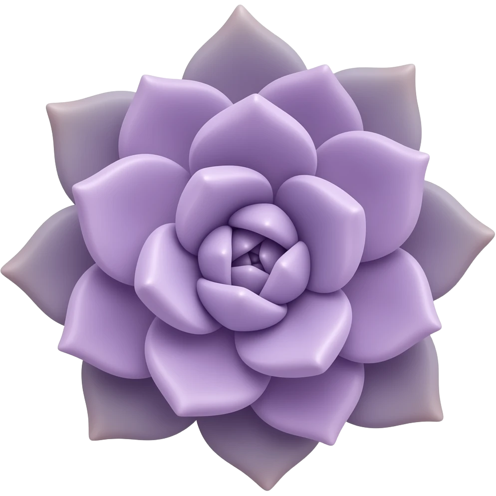 Lavender succulent emoji