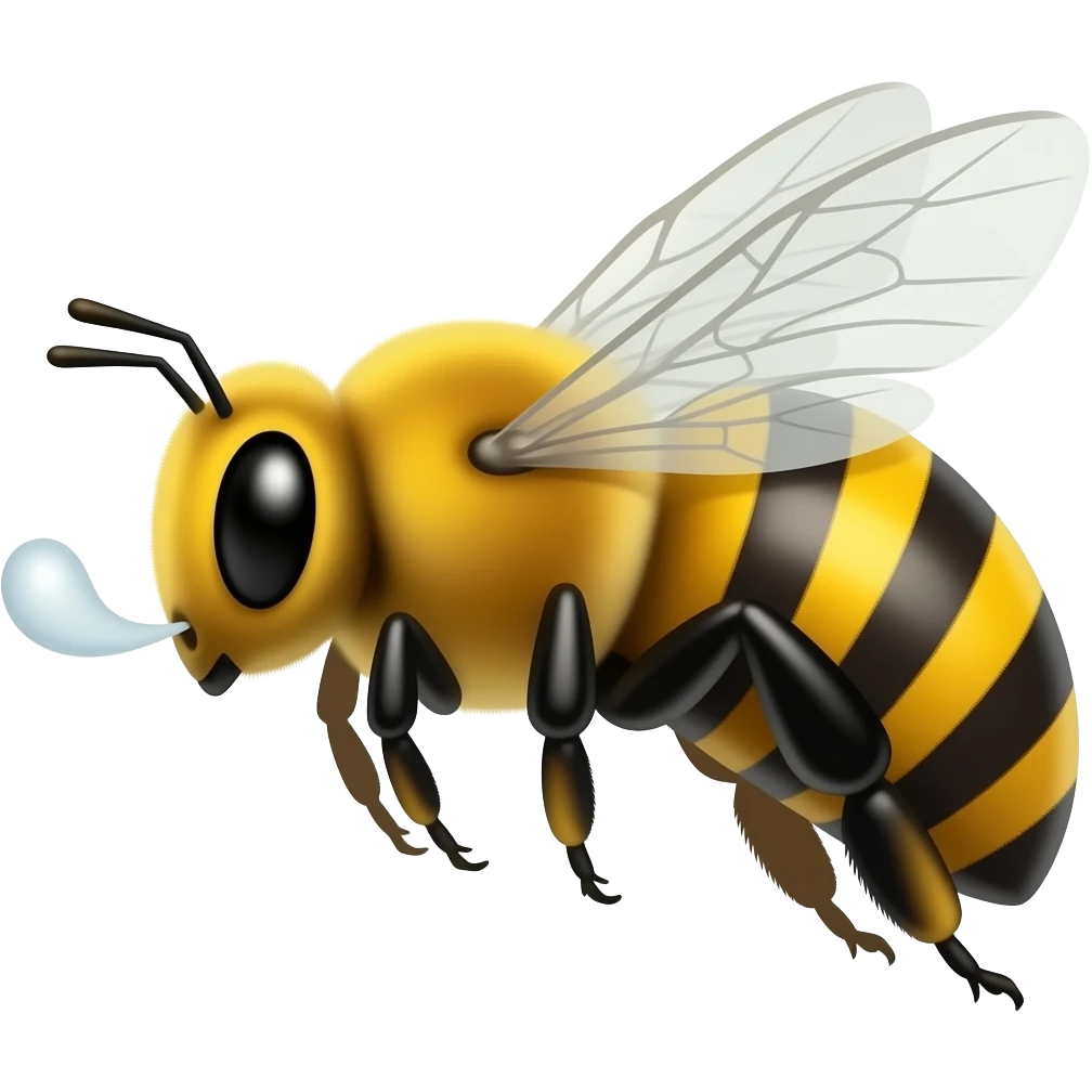 A bee that smells bad emoji