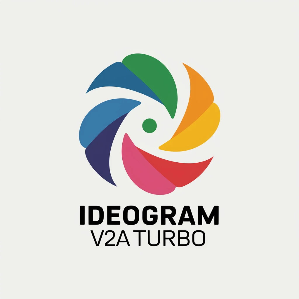 make a colorful logo of text "Ideogram V2a Turbo" emoji
