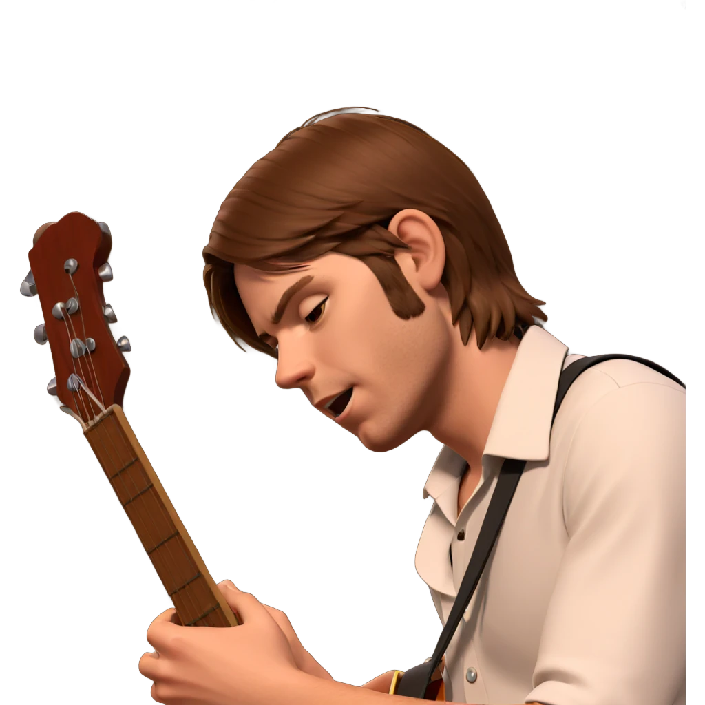boy playing guitar solo emoji