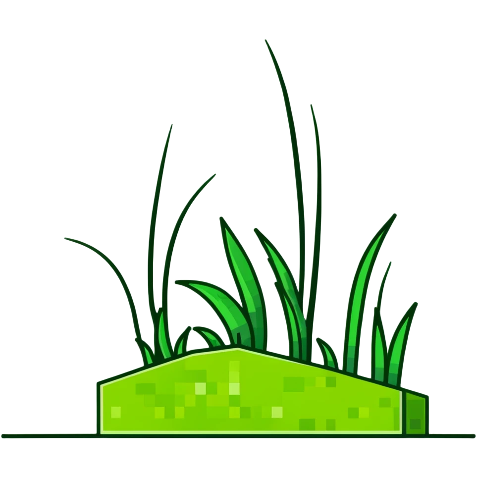 Minecraft grass block emoji