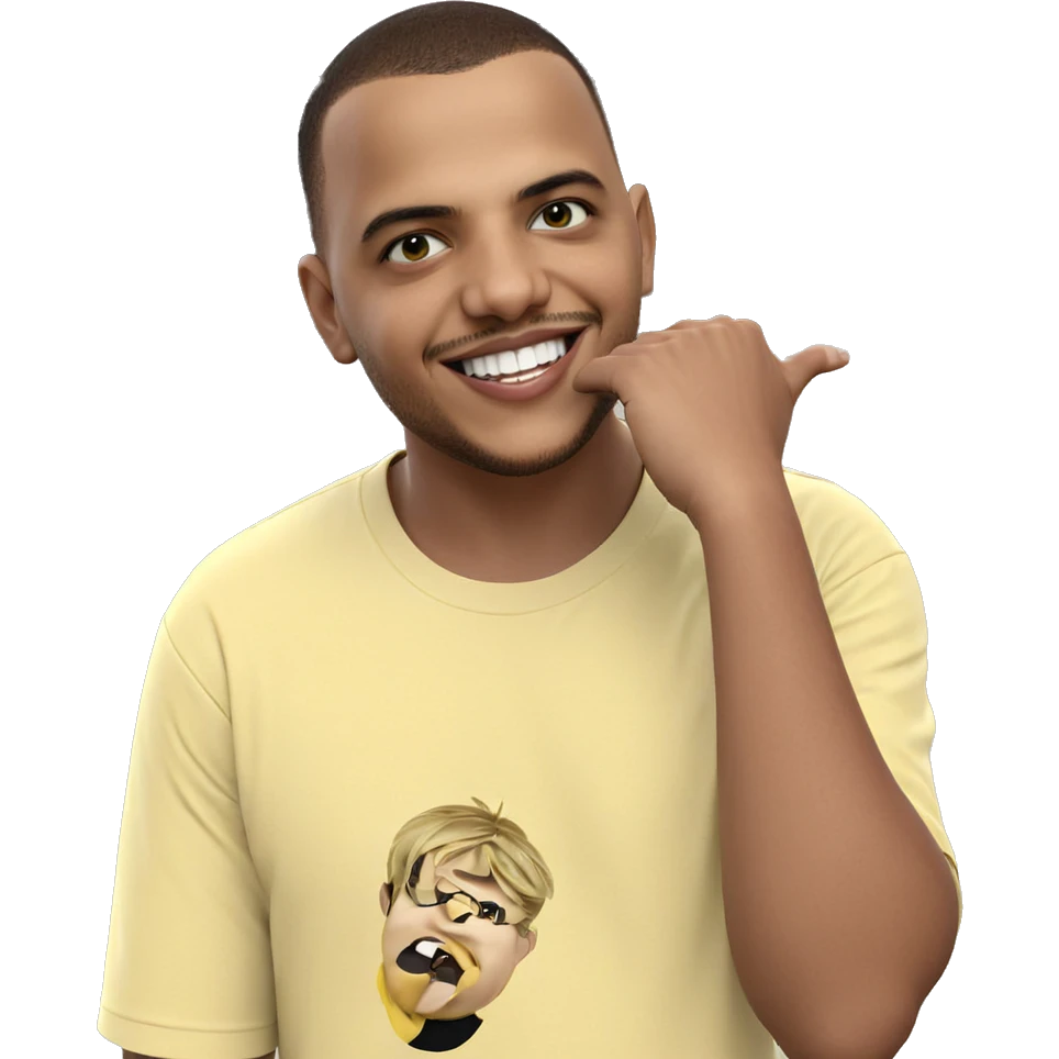 smiling boy in yellow shirt emoji