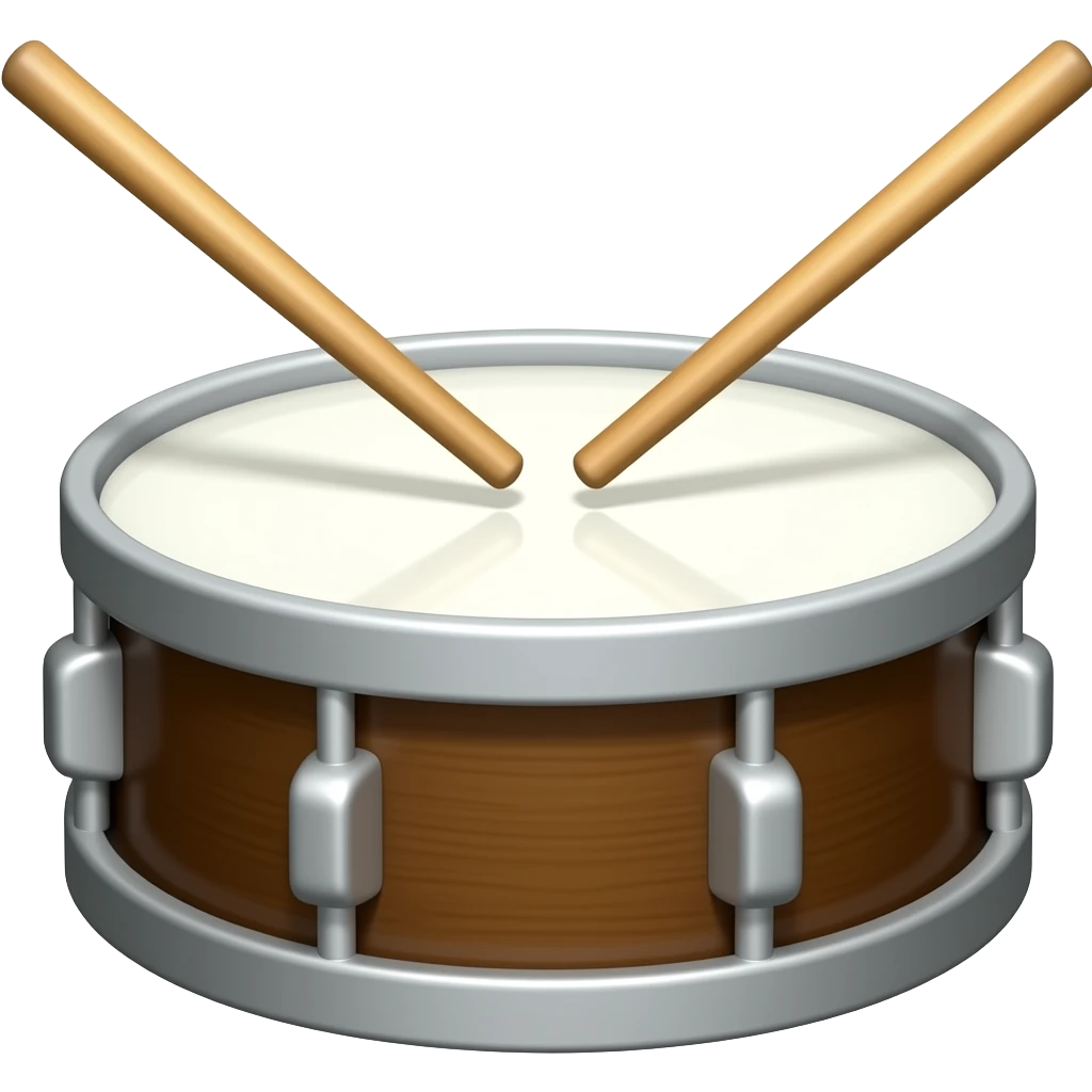 snare drum with sticks emoji