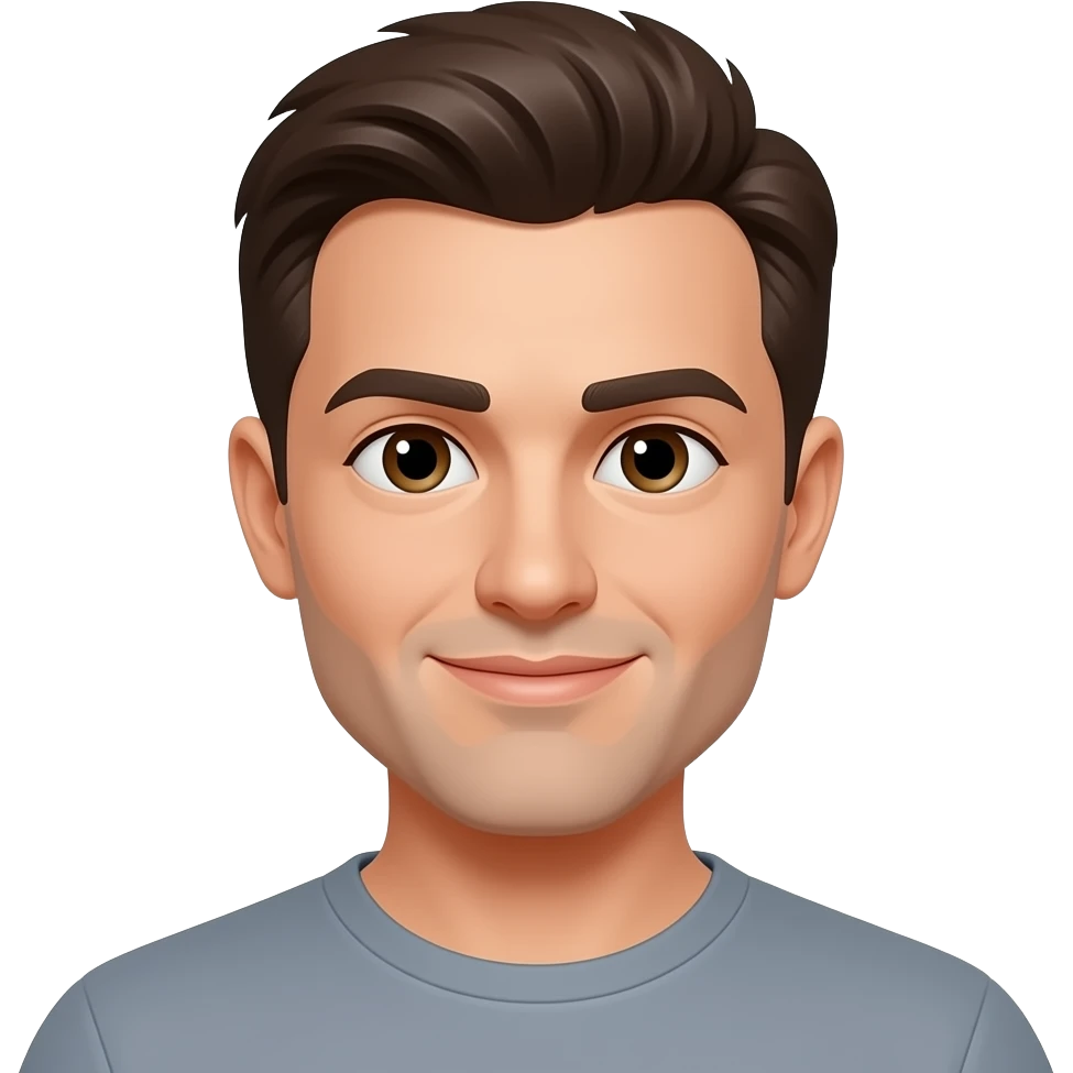 A guy with a good jawline emoji