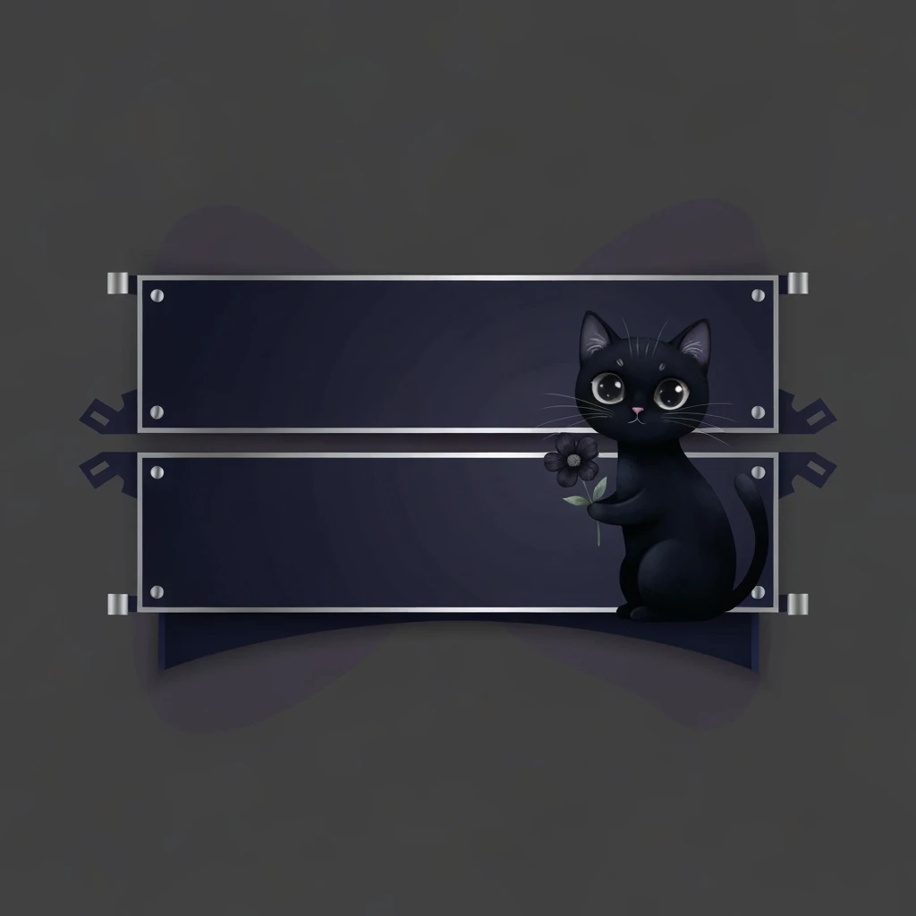 goth banner, cute, expressive, minimal, no text, variation 3 emoji