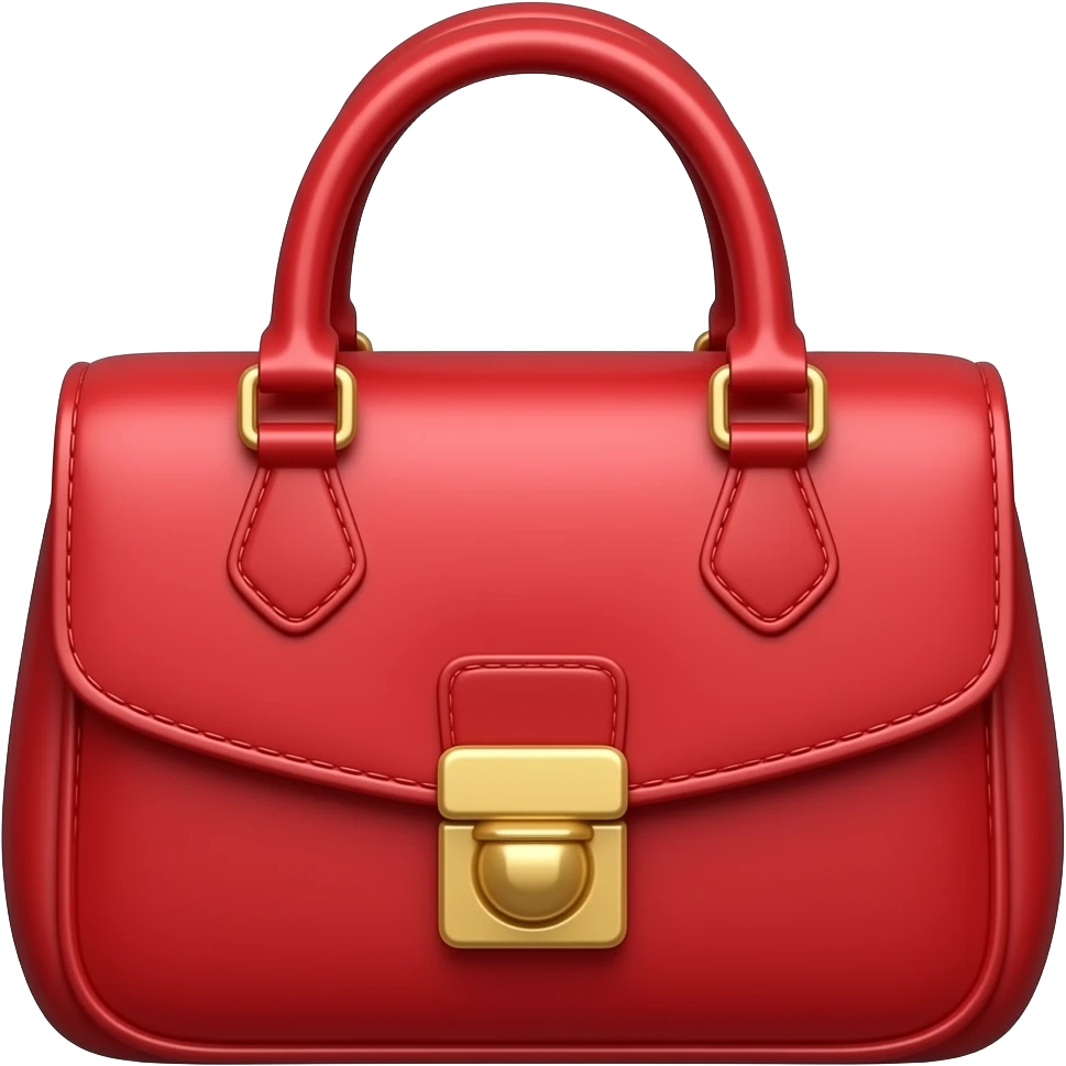 bolsa de moda roja emoji