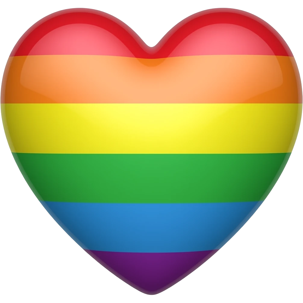 Rainbow heart emoji