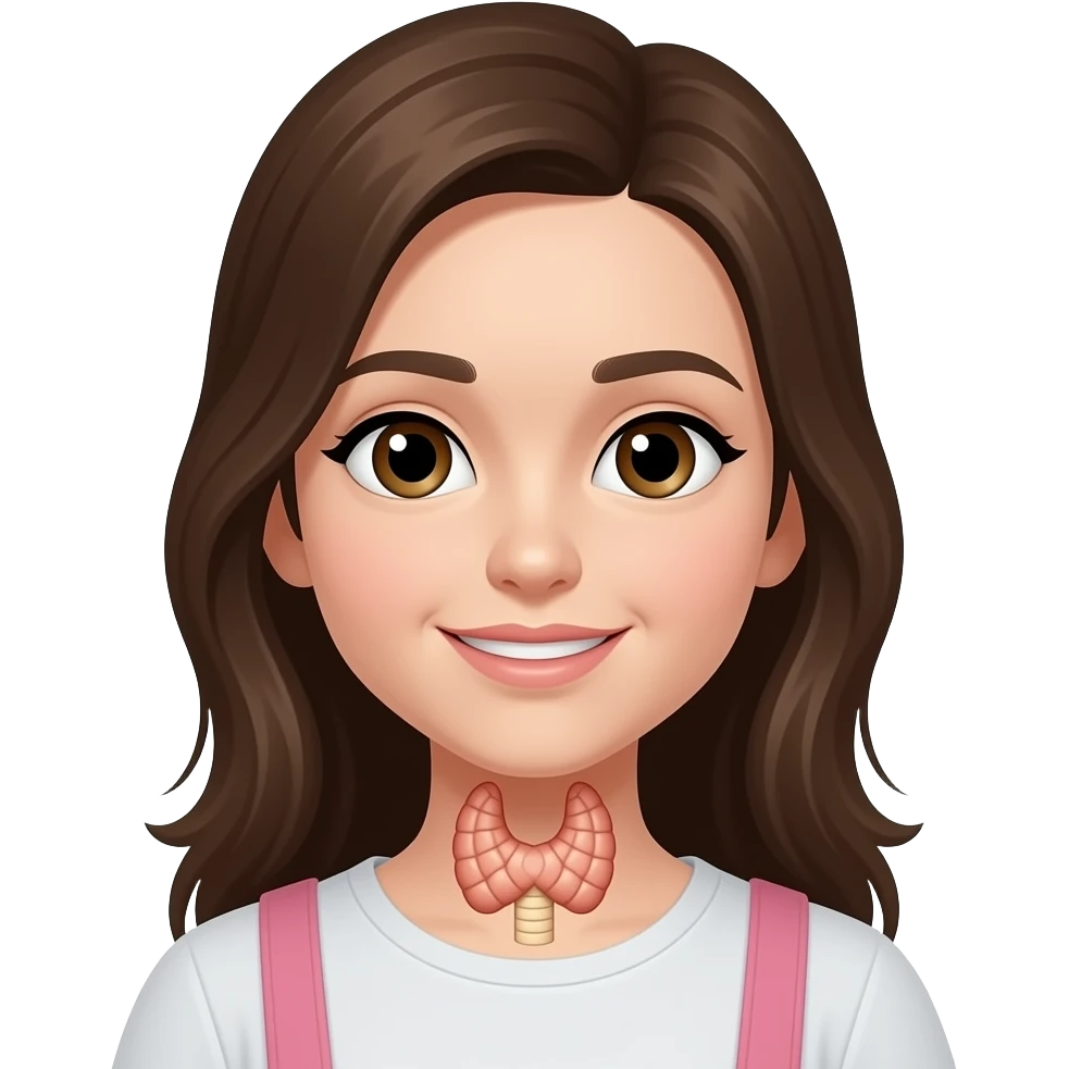 girl with thyroid visible emoji