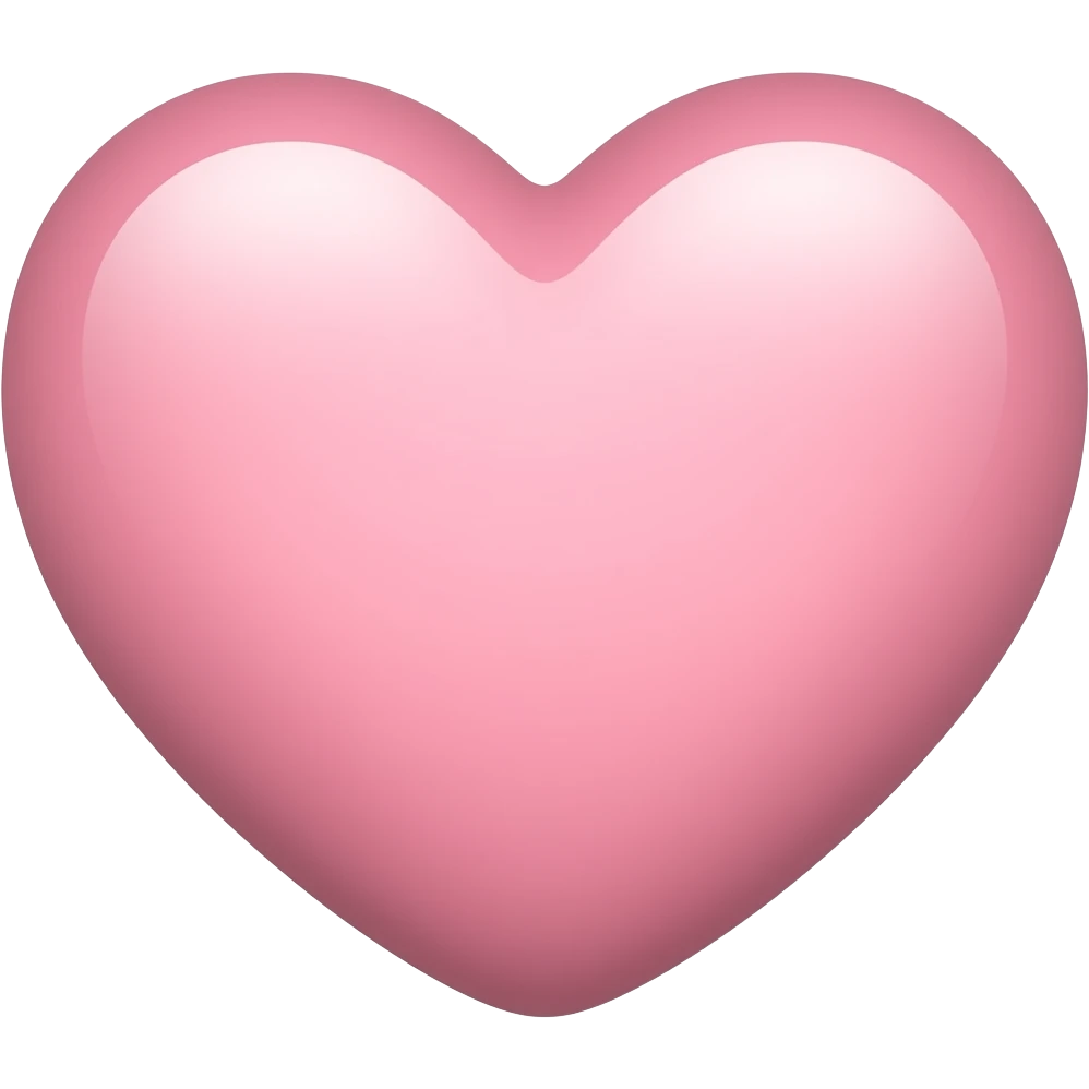 Light pink heart emoji