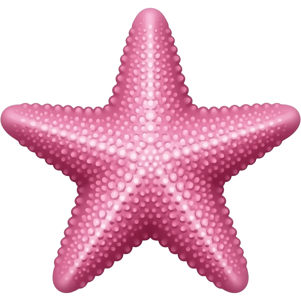 a pink starfish emoji