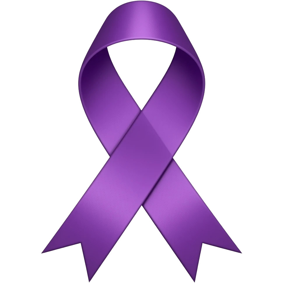 Laço roxo emoji