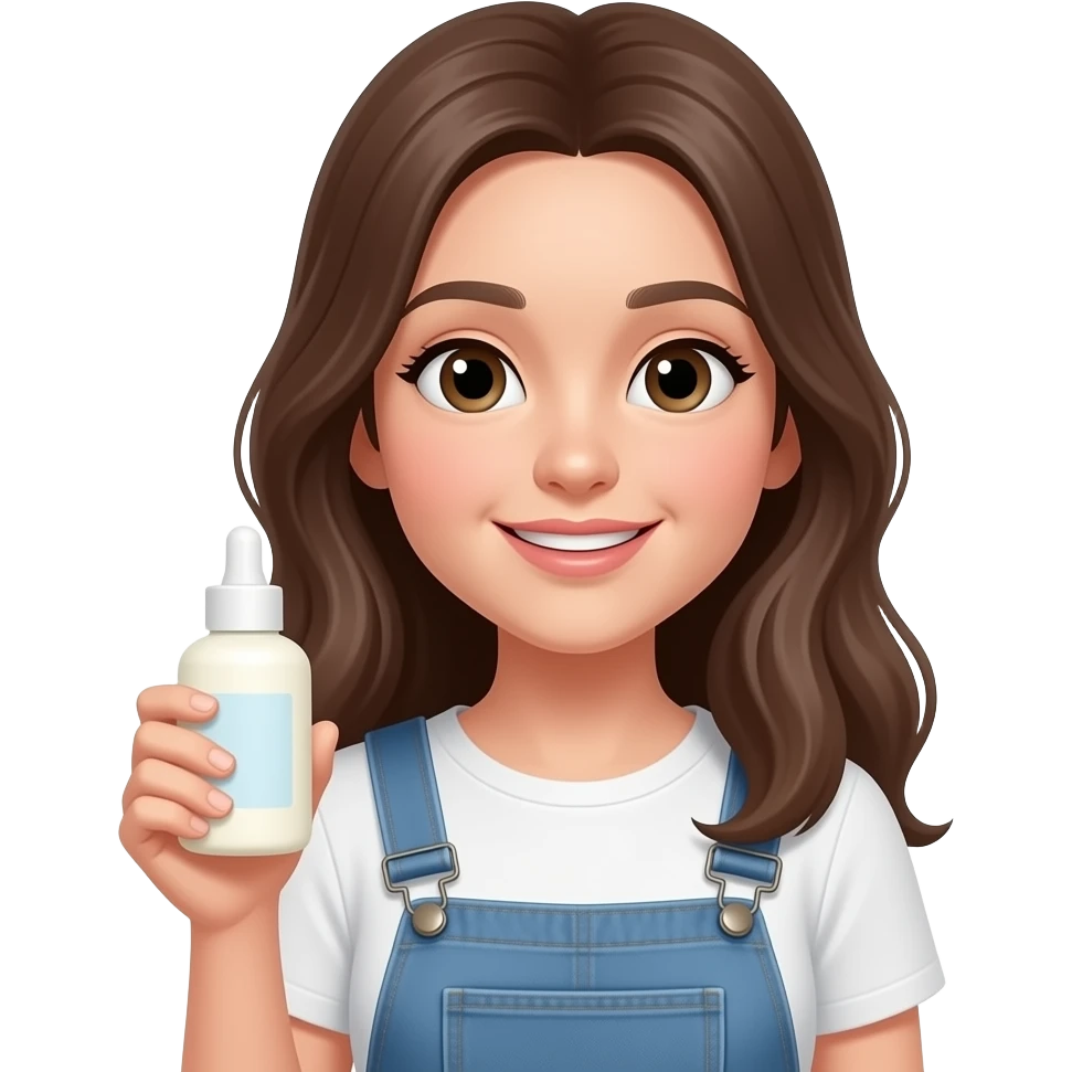 emoji of a girl with cream taking a video content emoji