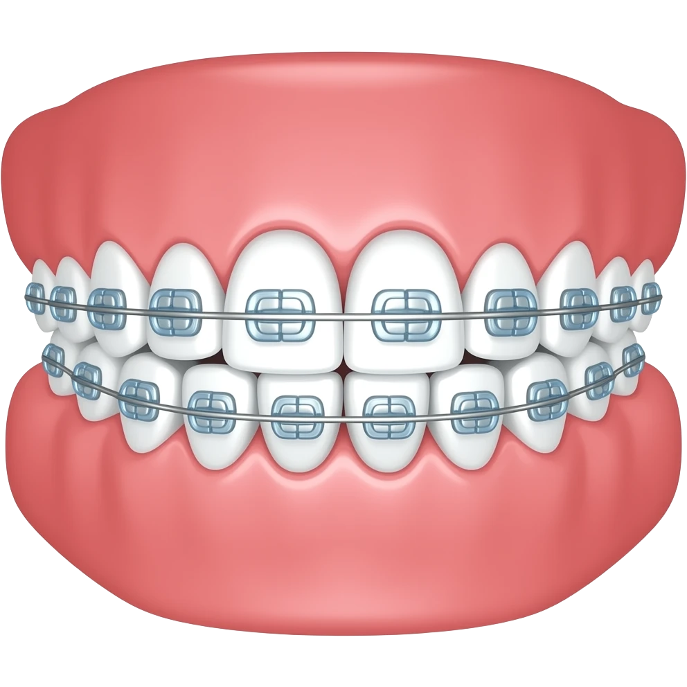 Dientes con brackets emoji