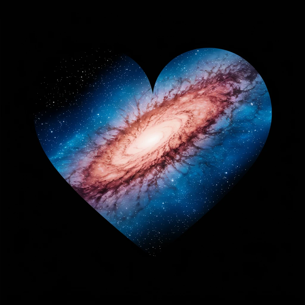 heart with a galaxy pattern emoji